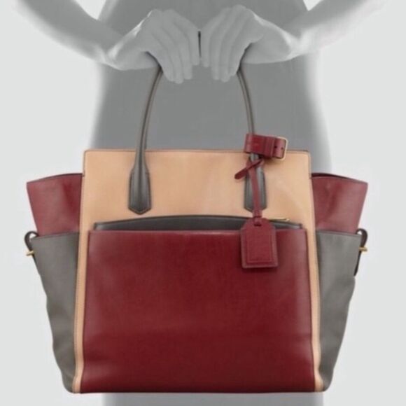 Reed Krakoff Leather ‘Inside Out’Shoulder Bag‎